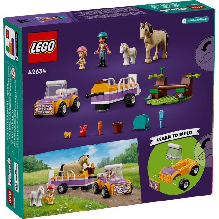 Конструктор LEGO Friends Причіп для коня й поні 105 деталей (42634) зображення 4