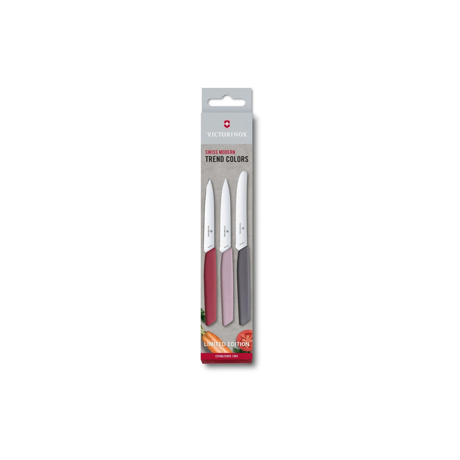 Набір ножів Victorinox Swiss Modern Paring Set 3 шт Flower (6.9096.3L2)