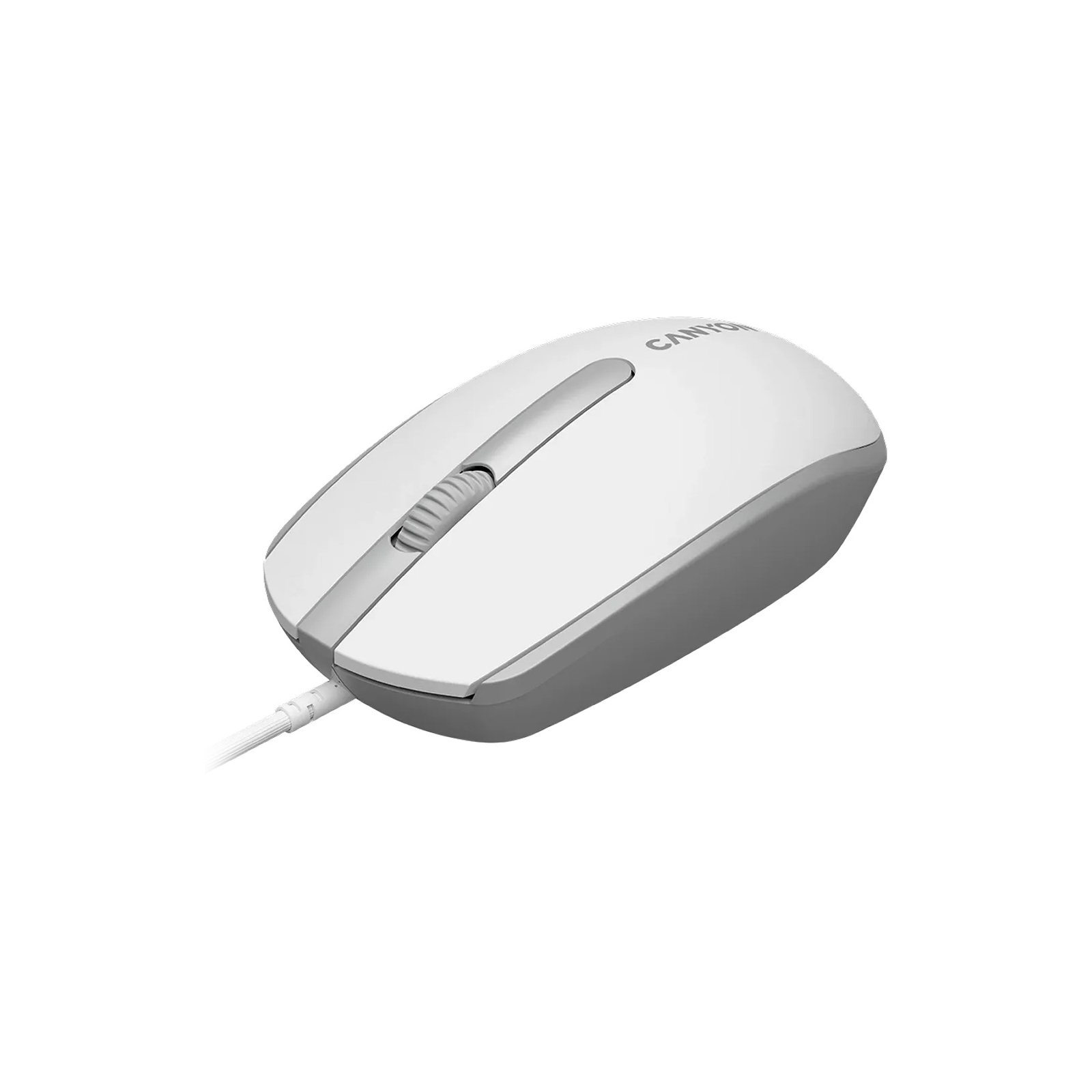Мишка Canyon M-10 USB White Grey (CNE-CMS10WG) зображення 2