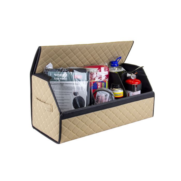 Сумка-органайзер EVAtech ECO L бежевая с бежевой нитью (EHECELIIBB) изображение 2