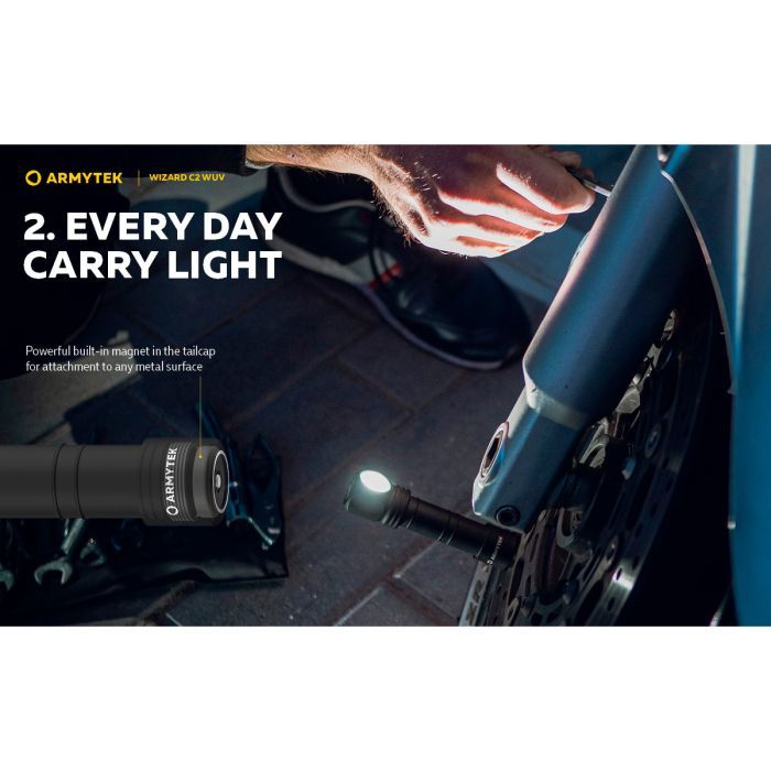 Ліхтар Armytek Wizard C2 WUV White & Ultraviolet (F08901UF) зображення 11