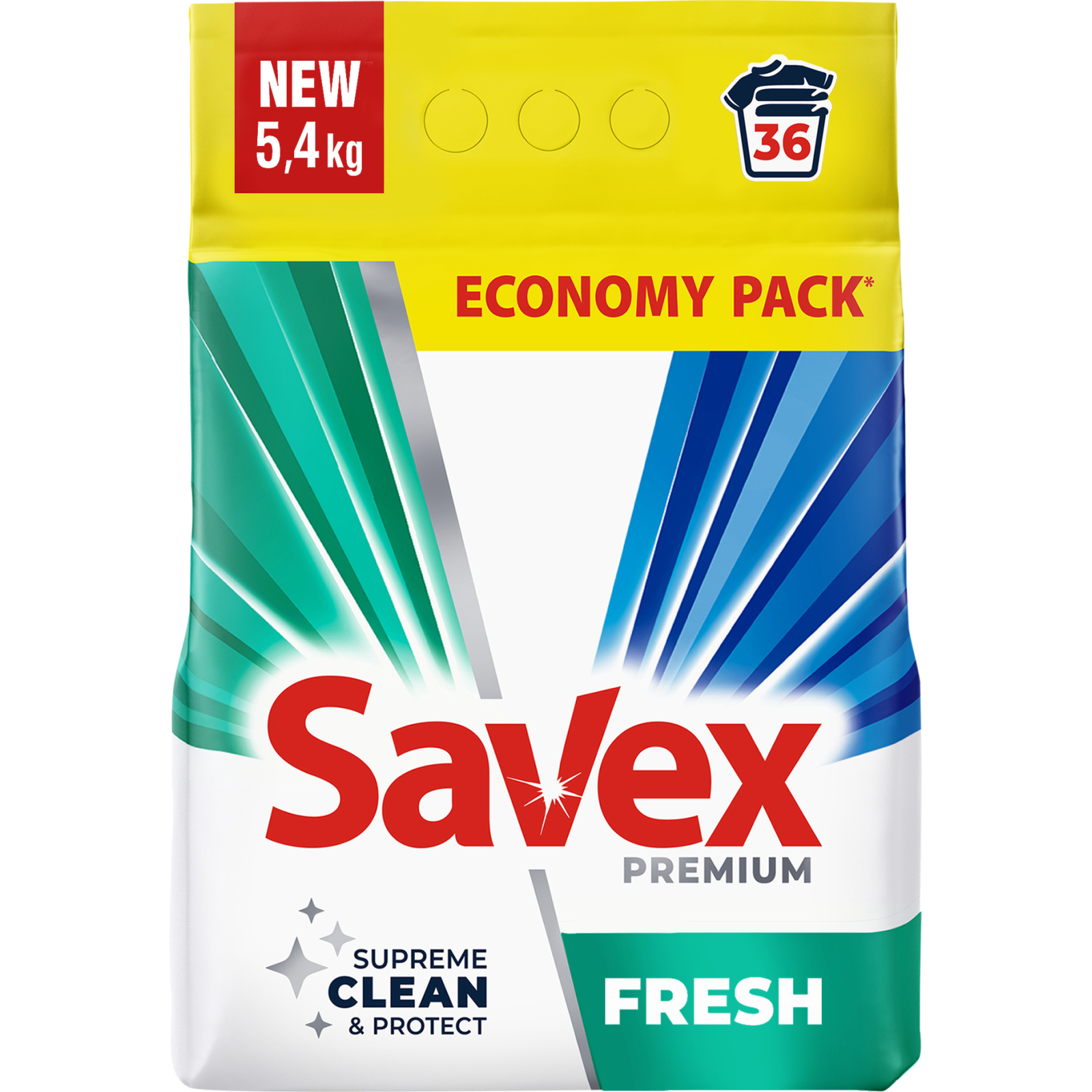 Пральний порошок Savex Premium Fresh 5.4 кг (3800024047954)