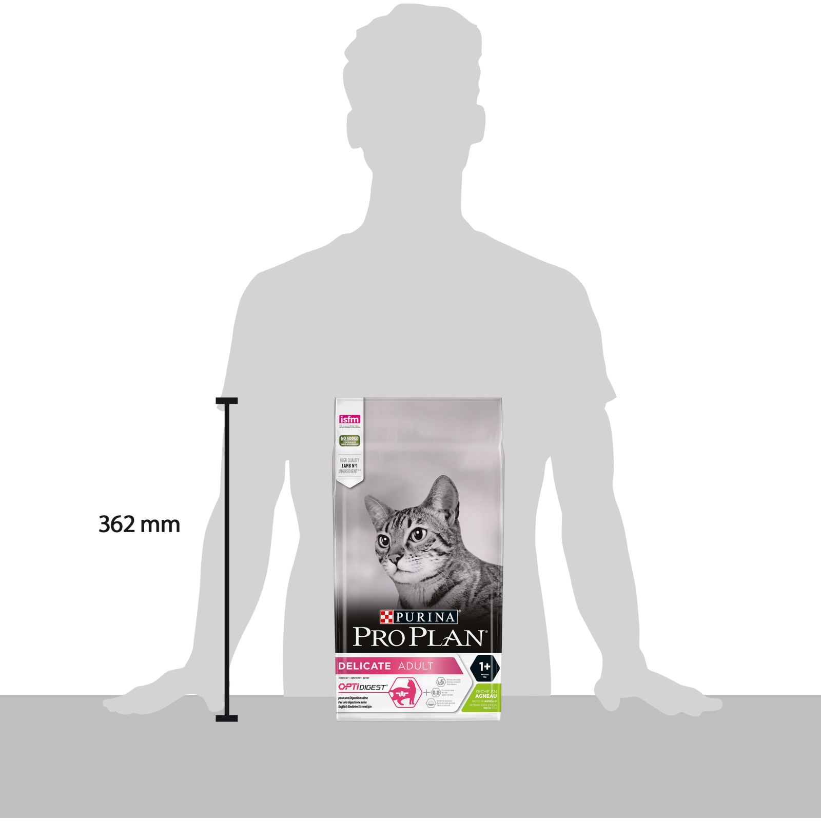 Сухий корм для кішок Purina Pro Plan Delicate Adult зі смаком ягняти 1.5 кг (7613035846685) зображення 6