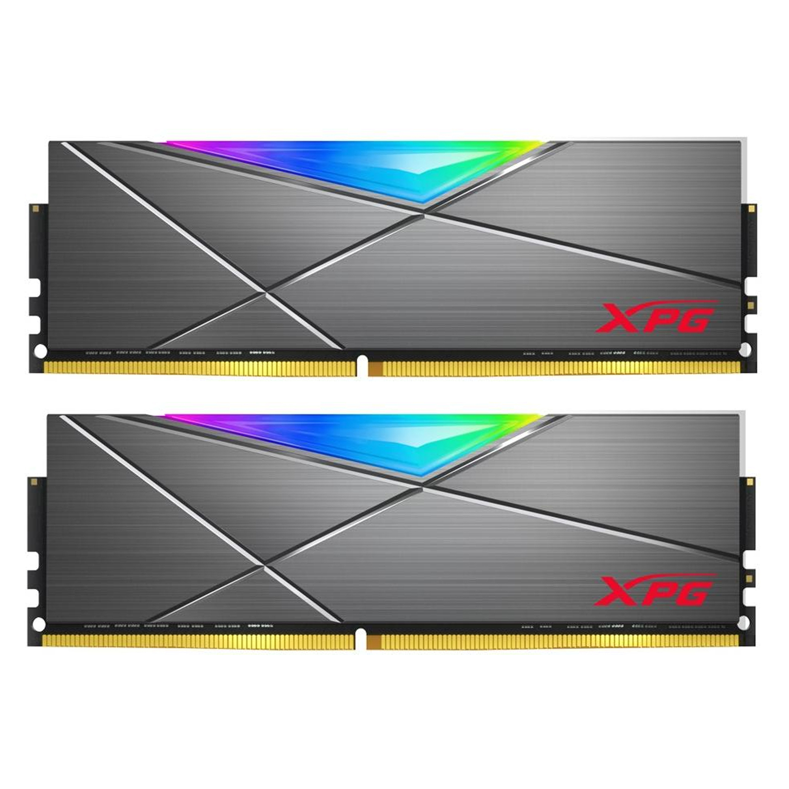 Модуль памяти для компьютера DDR4 16GB (2x8GB) 3600 MHz XPG SpectrixD50 RGB Tungsten Gray ADATA (AX4U36008G18I-DT50)