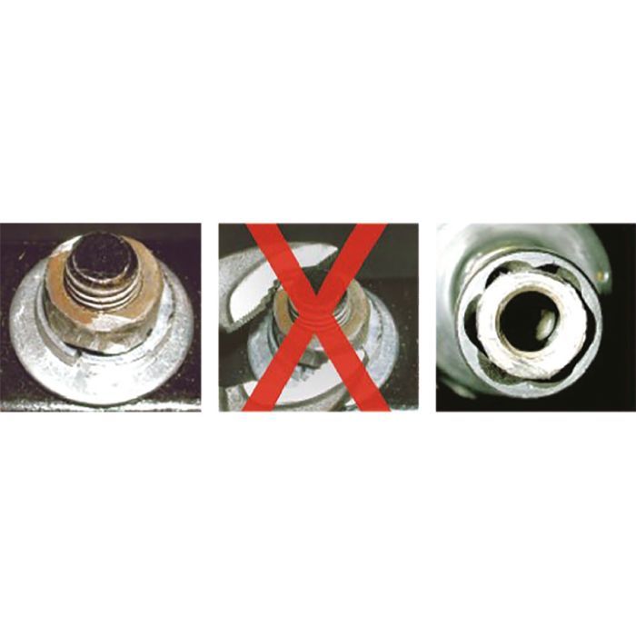 Набор торцевых головок KING TONY 1/2" 4 шт. 21 - 27 мм для снятия поврежденных гаек (9TD034MR) изображение 2