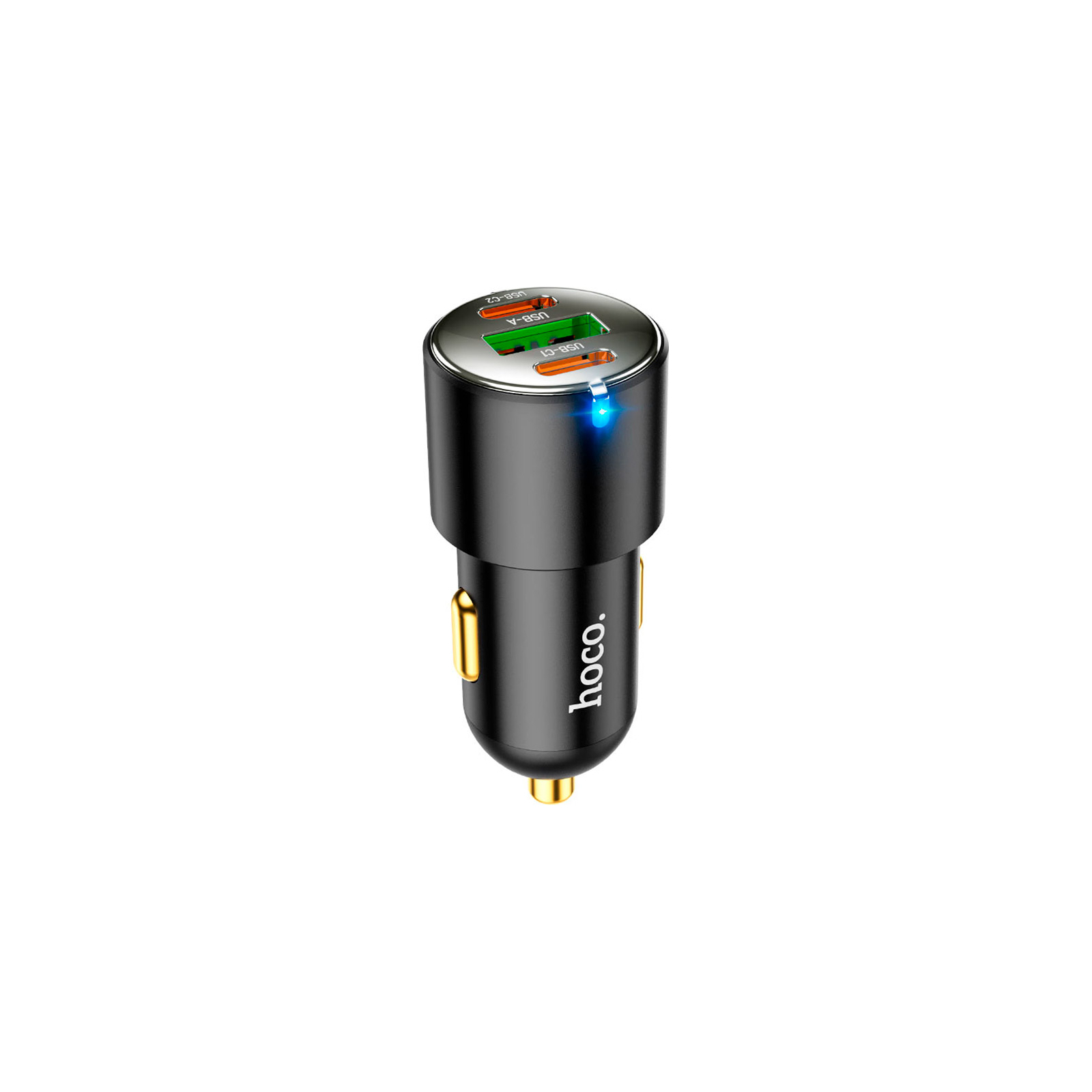 Зарядное устройство HOCO NZ6 2xType-C, USB-A Black (6931474765185) изображение 2