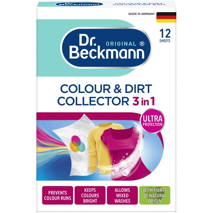 Салфетки для стирки Dr. Beckmann Ловушка для цвета и грязи 12 шт. (4008455413211)