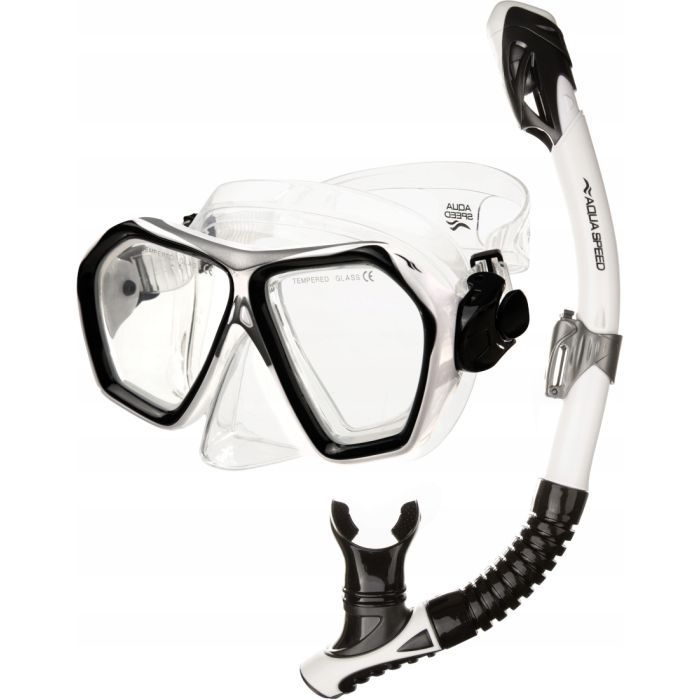 Набор для плавания Aqua Speed Blaze + Borneo 60320 618-18 жовтий, чорний Уні OSFM (5905718603206)