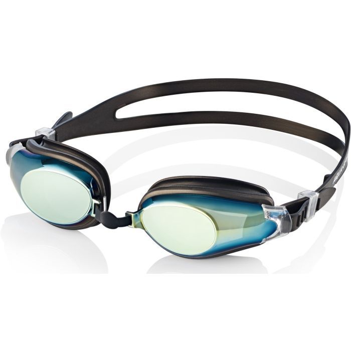 Очки для плавания Aqua Speed Champion New 038-07 чорний, дзеркальний OSFM (5908217635297)