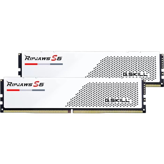 Модуль памяти для компьютера DDR5 32GB (2x16GB) 5600 MHz Ripjaws S5 White G.Skill (F5-5600J4040C16GX2-RS5W) изображение 3