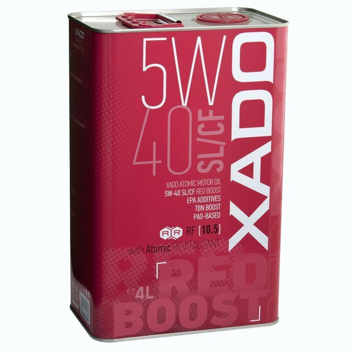 Моторное масло Xado Atomic Oil 5W-40 SL/CF RED BOOST 4л (XA 26206)