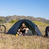 Палатка Naturehike надлегкий одномісний Naturehike Cycling 1 NH18A095-D 210T темно-синій (6927595737743) изображение 3