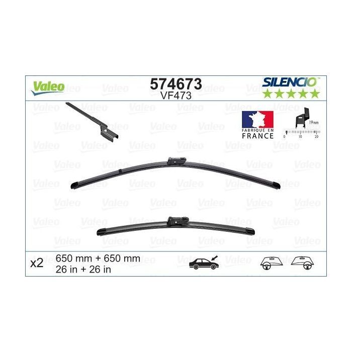 Щітка склоочисника Valeo 574673 зображення 2