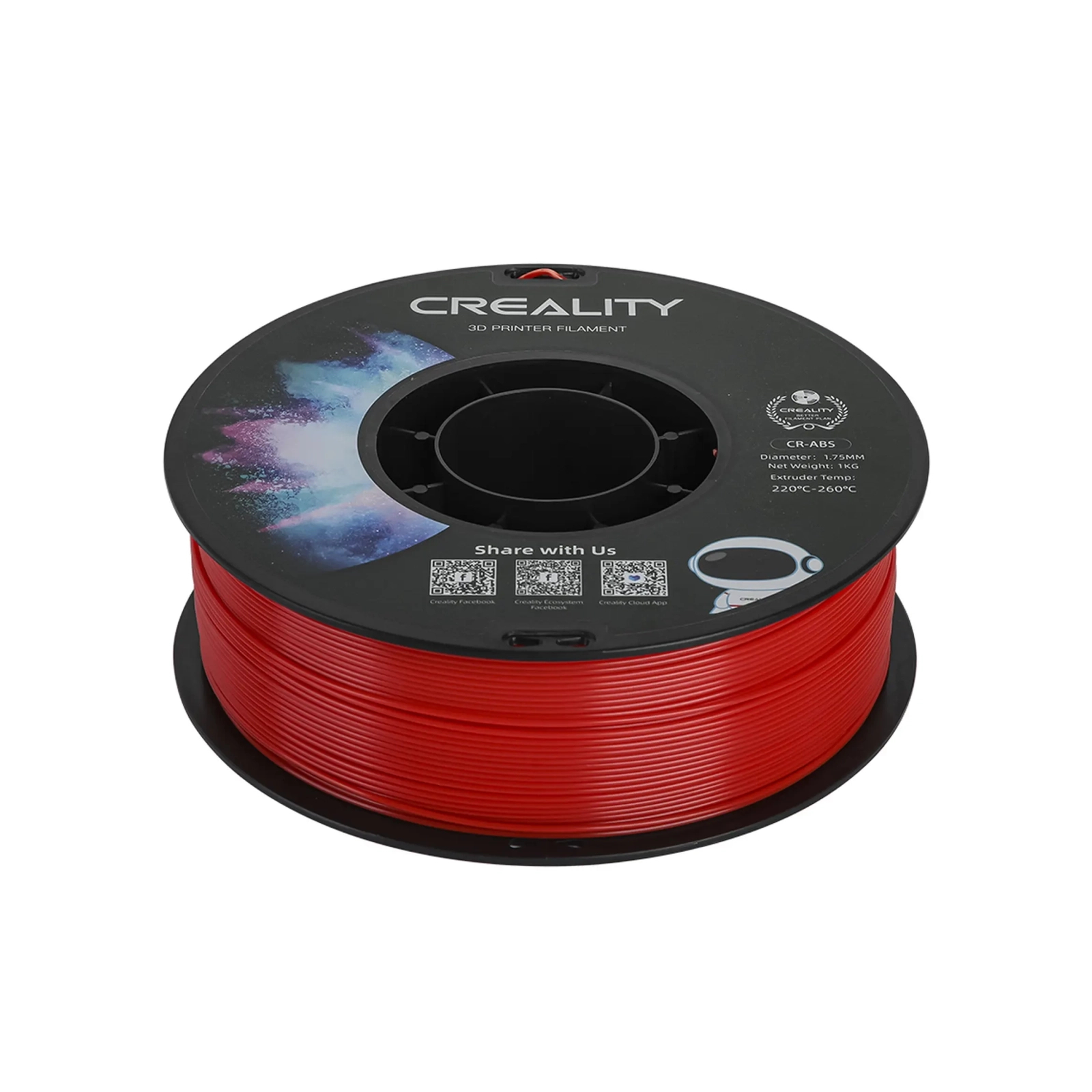 Пластик для 3D-принтера Creality ABS 1кг, 1.75мм, red (3301020032) изображение 4