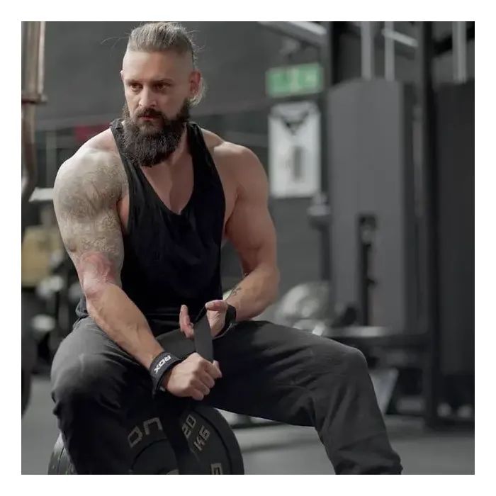 Кистьові лямки RDX W1 Gym Single Strap Black Plus (WAN-W1B+) зображення 5