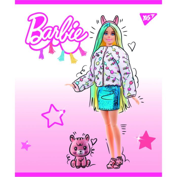 Тетрадь Yes А5 Barbie 18 листов клетка (766813) изображение 3