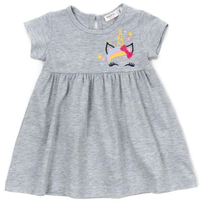 Плаття дитяче Breeze з єдинорогом (16991-104G-gray)
