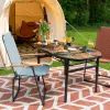 Туристичний стіл Bo-Camp Woodbine Oval 100x70 cm Black/Wood look (1404185) зображення 10