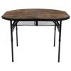 Туристичний стіл Bo-Camp Woodbine Oval 100x70 cm Black/Wood look (1404185) зображення 2