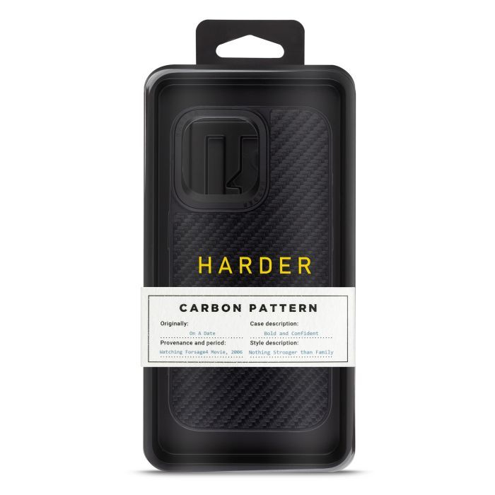 Чехол для мобильного телефона Harder Carbon Pattern Apple iPhone 14 Pro Max Black (ARM76780) изображение 3