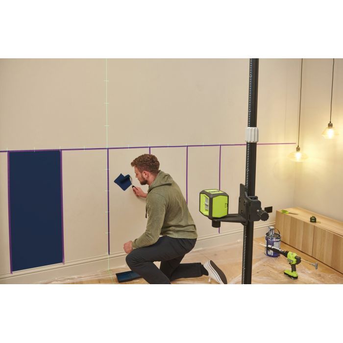 Лазерный нивелир Ryobi RBCLLG2 до 15м±0.5мм, перекрестный зеленый, 2хАА 0.4кг (5133005497) изображение 2