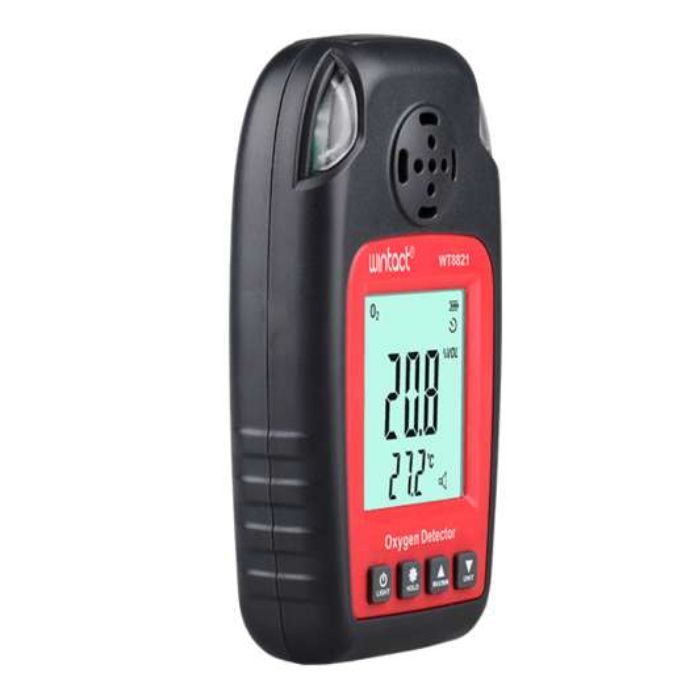 Газоаналізатор Wintact концентрації кисню O2 + термометр 0-25% VOL, 0-50 ° C (WT8821) зображення 2