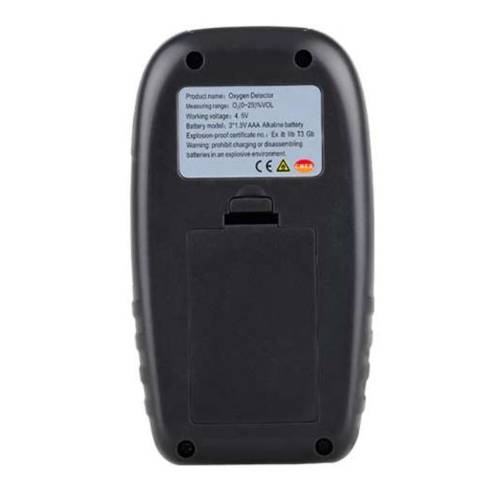 Газоаналізатор Wintact концентрації кисню O2 + термометр 0-25% VOL, 0-50 ° C (WT8821) зображення 4