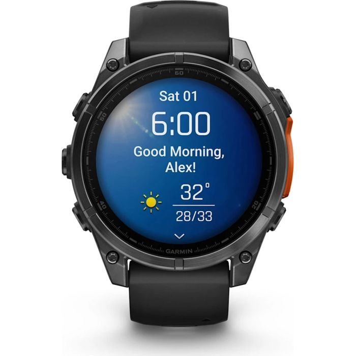 Смарт-часы Garmin fenix 8 47mm, AMOLED, Glass/SS, SlateGray Steel/Black, BlkBnd, GPS (010-02904-00) изображение 11