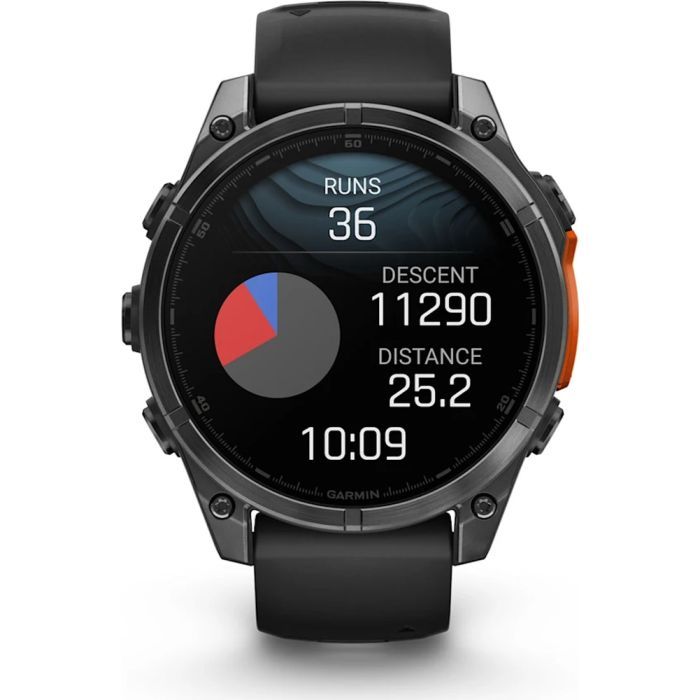 Смарт-часы Garmin fenix 8 47mm, AMOLED, Glass/SS, SlateGray Steel/Black, BlkBnd, GPS (010-02904-00) изображение 7