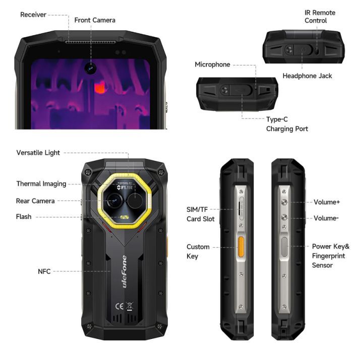 Мобільний телефон Ulefone Armor Mini 20T Pro 8/256Gb Black (6975326663236) зображення 12
