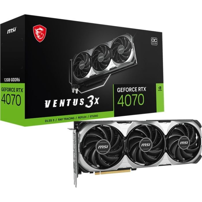 Видеокарта MSI GeForce RTX4070 12Gb VENTUS 3X E1 OC (RTX 4070 VENTUS 3X E1 12G OC) изображение 5
