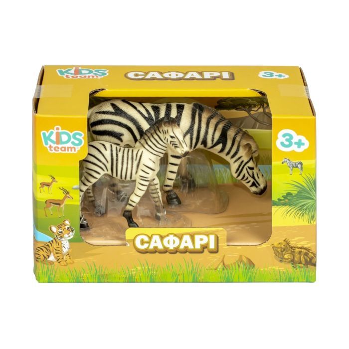Фигурка Kids Team Сафари Зебра и зебрёнок (Q9899-A23_1) изображение 2