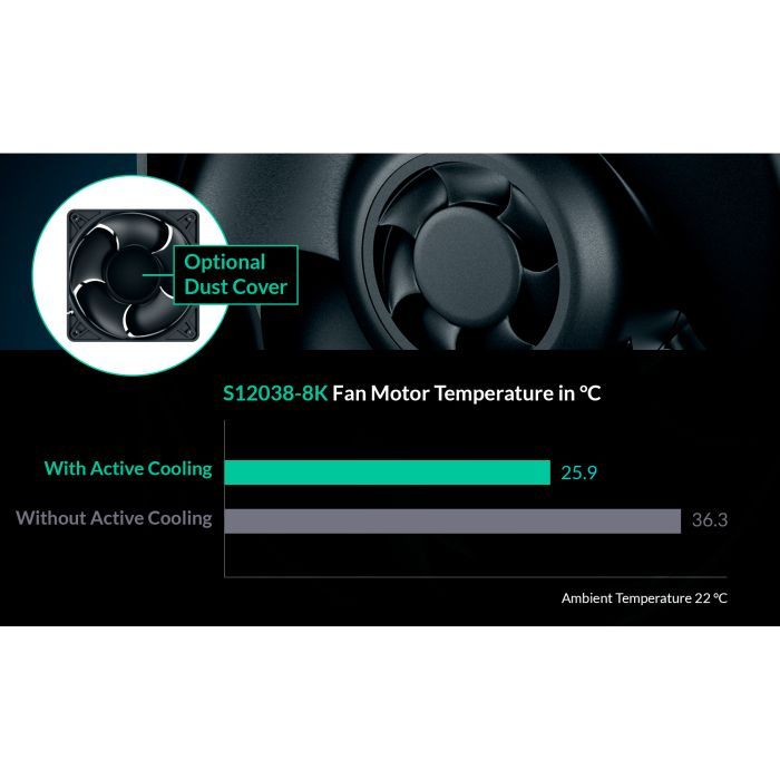 Кулер для корпуса Arctic S12038-8K 3-Pack (ACFAN00302A) изображение 8