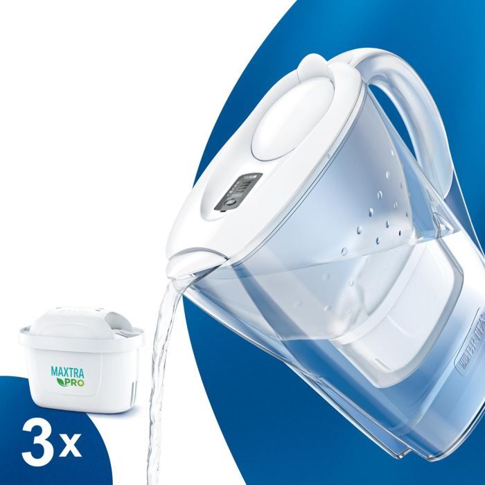 Фильтр-кувшин Brita Marella XL Memo MXPro 3.5л (2л води) з фільтр-картриджем 3шт, білий (1052782) изображение 3
