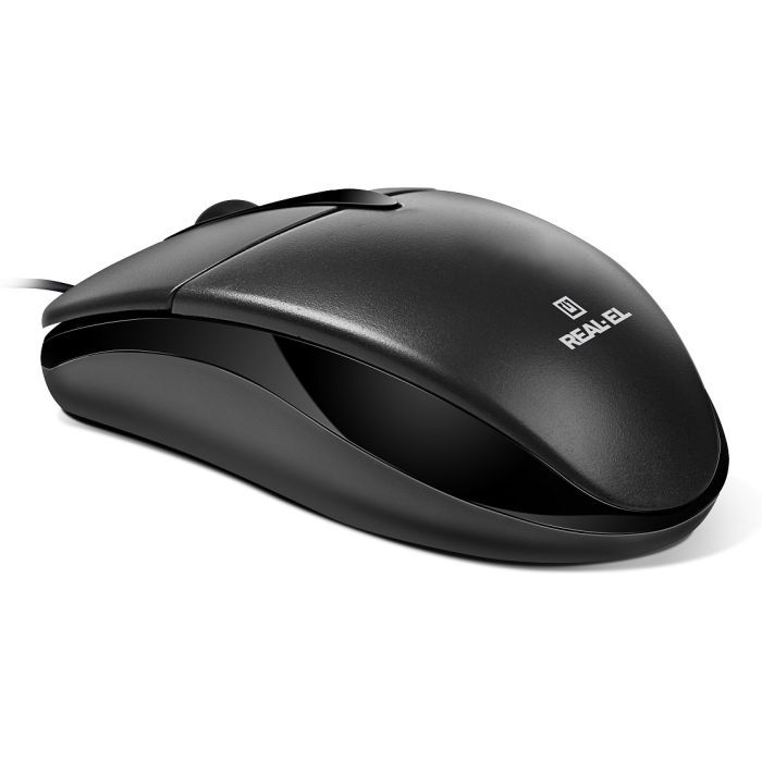 Мышка REAL-EL RM-214 USB Black (EL123200039) изображение 2