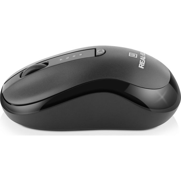 Мишка REAL-EL RM-450W Wireless/Bluetooth Black/Gray (EL123200046) зображення 5