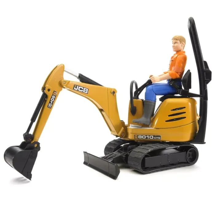 Спецтехніка Bruder Міні-екскаватор CAT з фігуркою (62002) зображення 4