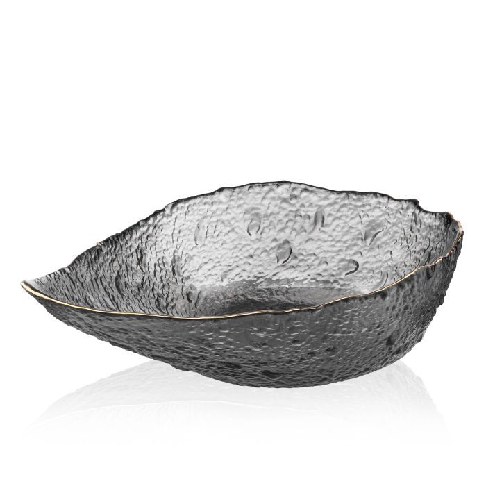 Салатник Ardesto Leaf 21.5см, скло, сірий (AR5011) изображение 2