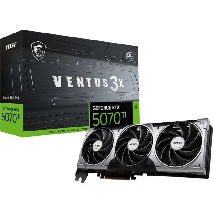 Відеокарта MSI GeForce RTX5070 Ti 16GB VENTUS 3X OC (RTX 5070 Ti 16G VENTUS 3X OC) зображення 5