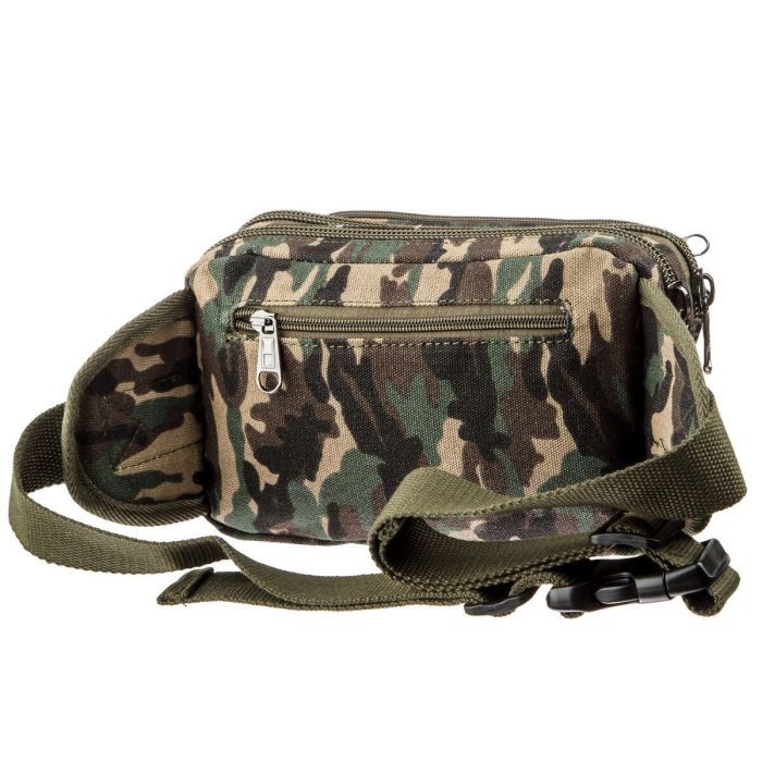 Сумка Vintage Бананка текстильная на пояс Синяя (20158) изображение 2