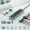 Концентратор Promate USB Hub 12 ports apexhub-mst.grey (apexhub-mst.grey) изображение 3