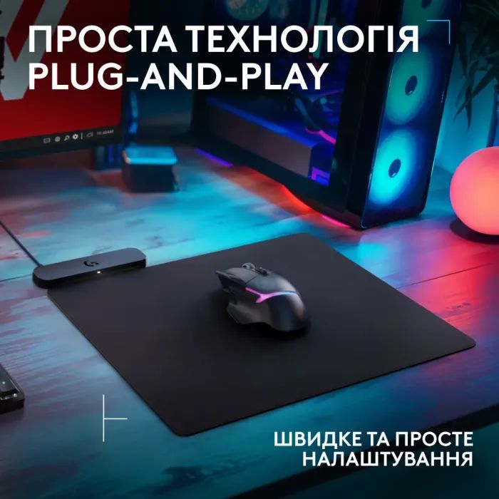 Коврик для мышки Logitech G PowerPlay 2 Charging System Mouse Pad (947-000003) изображение 3