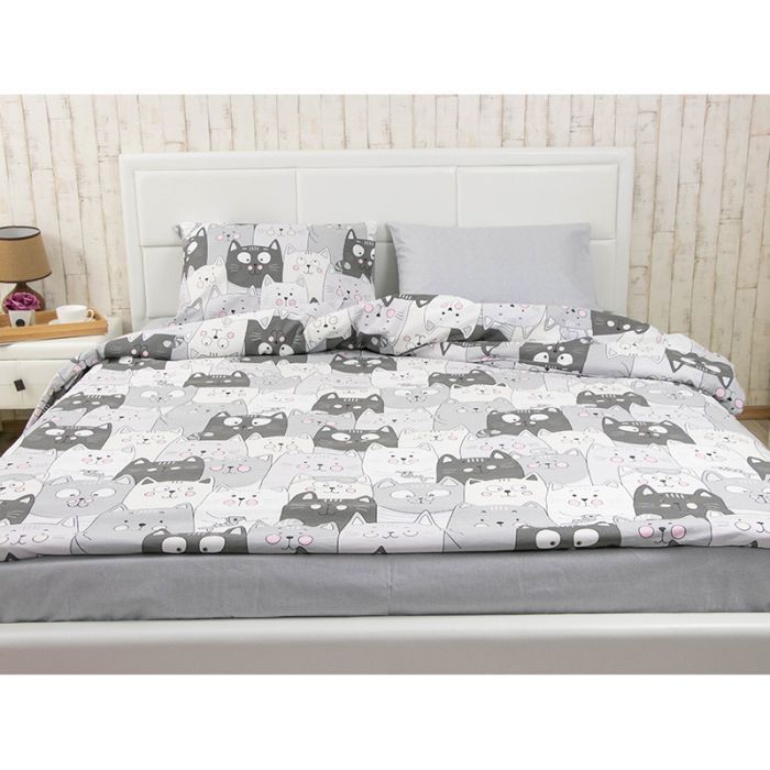 Постельное белье Руно Grey Cat бязь набивная евро (845.114Б_Grey Cat) изображение 6