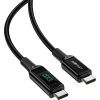 Дата кабель USB-C to USB-C 2.0m 100W with display C6-03 Acefast (6974316281054) изображение 2