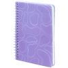 Блокнот Axent на спирали B6 80 листов, клетка, пластиковая обложка, фиолетовый (8463-1-A) изображение 2