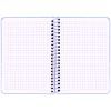 Блокнот Axent на спирали B6 80 листов, клетка, пластиковая обложка, фиолетовый (8463-1-A) изображение 3
