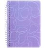 Блокнот Axent на спирали B6 80 листов, клетка, пластиковая обложка, фиолетовый (8463-1-A)