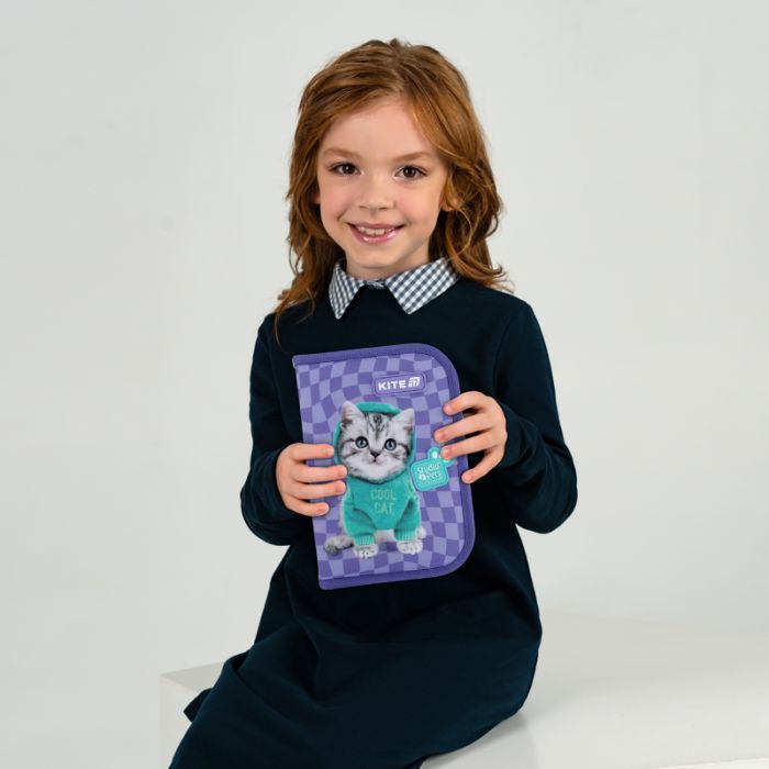 Пенал Kite 622-2 Studio Pets, 1 відділення, 2 відворот (SP25-622-2) изображение 7
