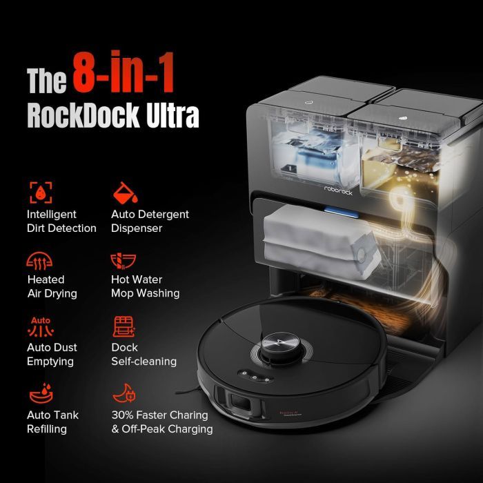 Пилосос Roborock S8 MaxV Ultra White (S8MVU02-00) зображення 5