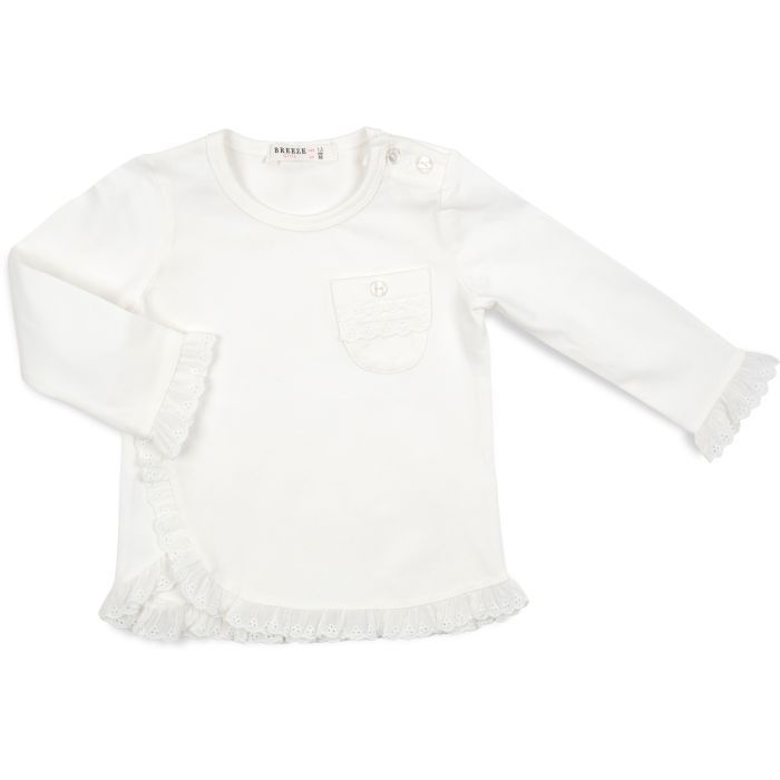 Кофта дитяча Breeze з мереживом (10649-98G-cream)